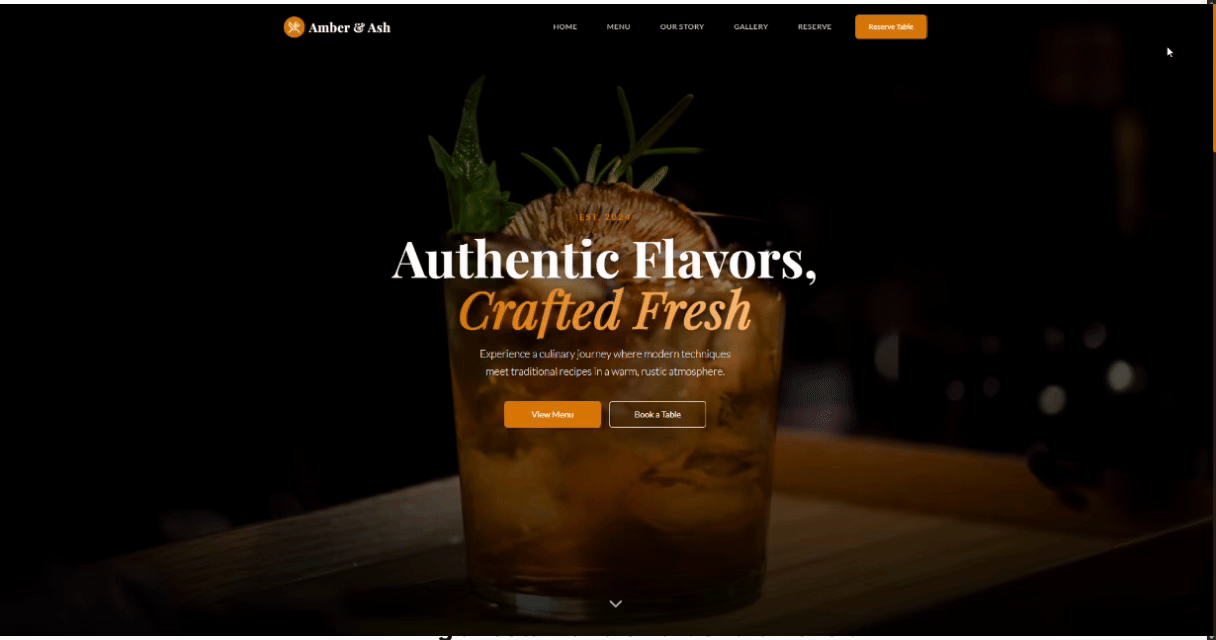 Restaurant Demo